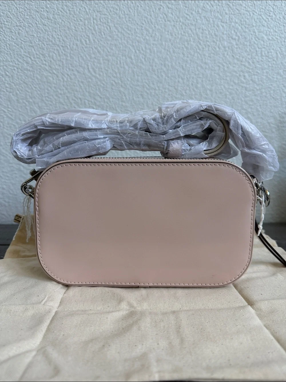 Tory Burch Women's Pink Miller Patent Border Mini Crossbody Bag NWOT